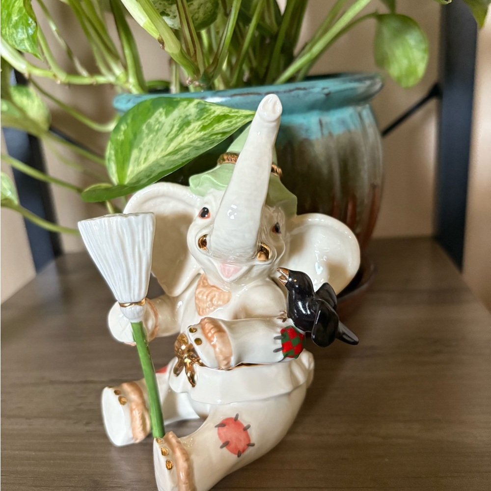 Lenox Scarecrow Elephant Figurine